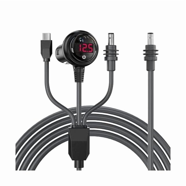 wonima11 3 in 1 Starlink Mini Cable 10FT/3M, High-Speed USB-C/Car Charger/DC to DC Starlink Mini Power Cable, IP65 Waterproof Starlink Mini Accessories Car Adapter Cord for Stable Outdoor Internet