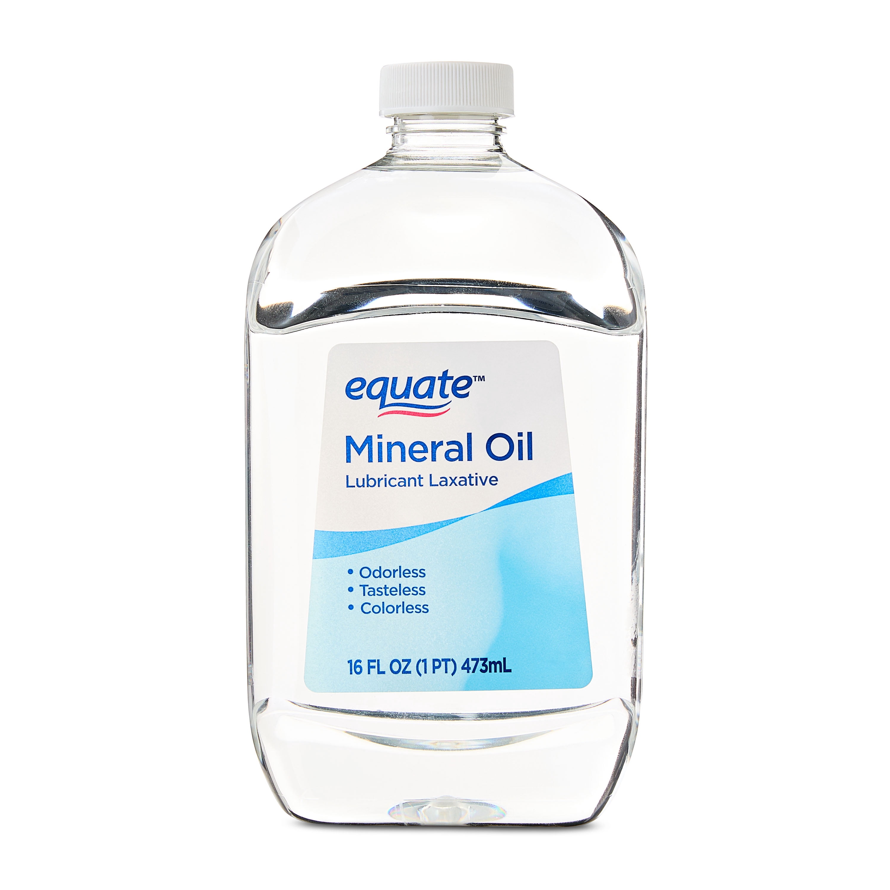 (4 pack) Equate Mineral Oil Lubricant Laxative Liquid for Constipation, 16 fl oz (474mL)