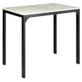 thumbnail image 5 of Topbuy 3 Pieces Counter Height Table Set 2 Chairs Dining Room Faux Marble White, 5 of 6