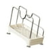 thumbnail image 4 of Organizador multiusos para tapas de ollas, soporte para utensilios de cocina, soporte para tapas de ollas, diseño compacto. blanco plateado, 4 of 9