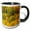 Black/White, variant on 3drose, Usa, Colorado, Rocky Mountains. Autumn Yellow Aspens., 11oz Mug