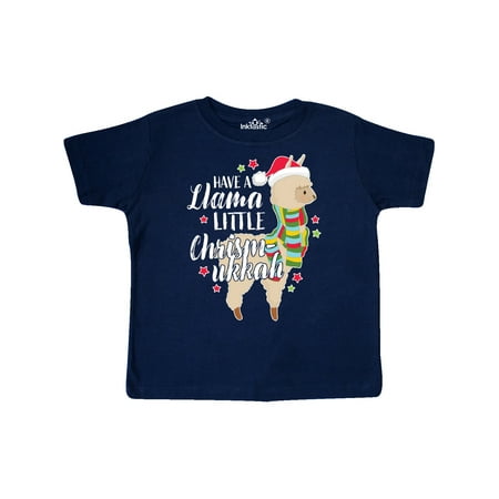 

Inktastic Happy Holidays Have a Llama Little Chrismukkah Gift Toddler Boy or Toddler Girl T-Shirt