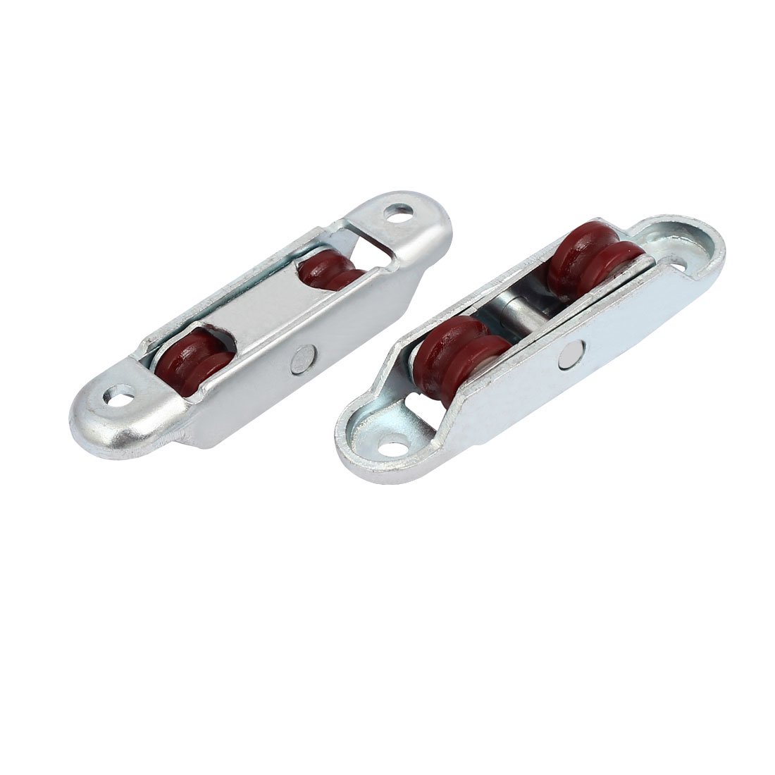 Unique Bargains 68mmx16mmx11mm Double Nylon Roller Sliding Door