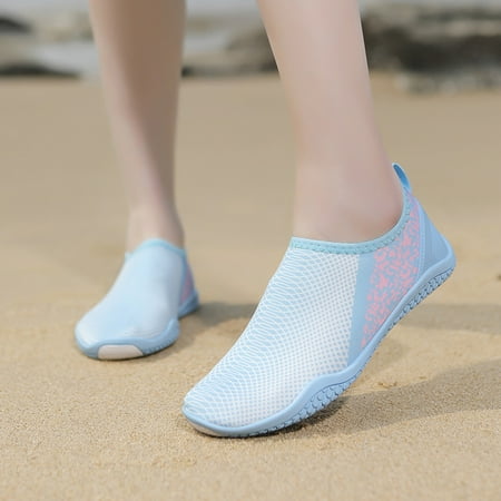 

XIAQUJ Women Sneakers Fashionable Summer New Pattern Simple and Quick Drying Non Slip Outdoor Sports Slip on Tracing Shoes Sneakers for Women 2024 Sky Blue 8.5(41)