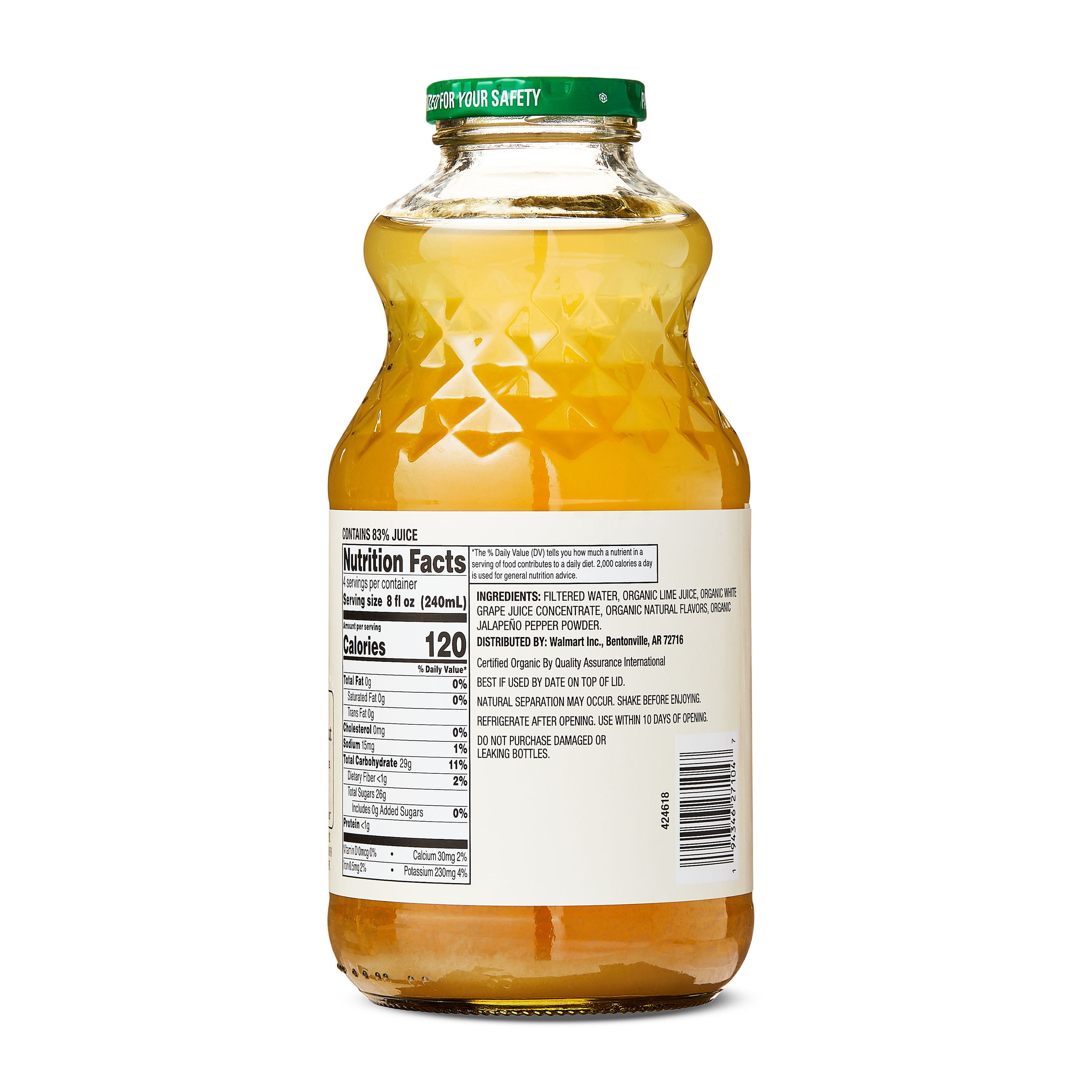 bettergoods Organic Jalapeno Limeade, 32 fl oz