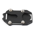 thumbnail image 3 of Placa de soporte de almohadilla de la almohadilla de patada de motocicleta fácil de instalar Pilar lateral en el asiento agrandado de la almohadilla negro exterior, 3 of 8