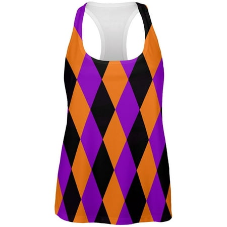 Halloween Court Jester Costume All Over Womens Work Out Tank Top