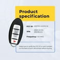thumbnail image 5 of Eye4Techs Replacement Smart Key Fob for Nissan Altima 2019-2021 FCC KR5TXN1 2AOKM-NI13 Part Number 285E3-6CA1A 285E36CA1A, 5 of 8