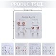thumbnail image 3 of 7 Pairs Earrings Sterling Stud Earrings Pearl Earrings Studs For Christmas Women Week Earrings, 3 of 9