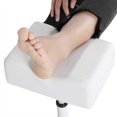 thumbnail image 4 of Silla de Taburete Focket Blanco con Reposapiés Ajustable para Pedicura, 4 of 9
