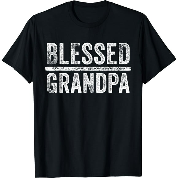 Blessed Grandpa Dad Granddad Father's Day Funny Vintage T-Shirt