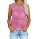 thumbnail image 2 of Camisas Y Tops de Verano de Mujer Cuello Redondo sin Mangas Camisa Cuadrada Top de Mujer Casual, 2 of 9