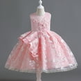 thumbnail image 2 of LUOGENLI Summer Dresses for Girls 12-14 Floral Toddler Kid Girl Lace Sleeveless Princess Gown Party Dress Clothes Dresses for Girls 10-12 Floral Summer Dresses for Girls 10-12 Preppy Red 4-5 Years, 2 of 9