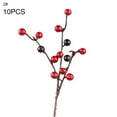 thumbnail image 2 of Yirtree 10Pcs Mini Rich Red Artificial Berry Stems Holly Christmas Berries for Christmas Tree 0rnaments DIY Wreath Festival Holiday Home Decor Xmas Flower New Year Home Ornaments, 2 of 8