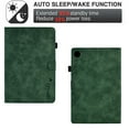 thumbnail image 2 of SaniMore for Samsung Galaxy Tab A8 10.5" 2022 SM-X200/X205 Case, PU Leather Case Soft TPU Back Auto Wake/Sleep Card Slots Pen Holder Kickstand Magnetic Full Protective Wallet Case, Green, 2 of 10