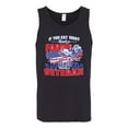 thumbnail image 2 of Thank a Farmer Thank a Veteran Eat In Peace Male Graphic Tank Top, Black, Small, 2 of 3