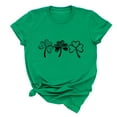 thumbnail image 1 of QIPOPIQ T-Shirts à Manches Courtes pour Femmes à Col Rond T-Shirts de la Saint-Patrick Hauts Shamrock T-Shirt Vert Chemise Chemise T-Shirts de la Saint-Patrick Tee T-Shirt T-Shirts Imprimés de Fête T-Shirts Graphiques Aubaines, 1 of 6