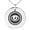 Silver, variant on Stainless Steel Telekinesis Element Rune Engraved Small Medallion Circle Charm Pendant Necklace