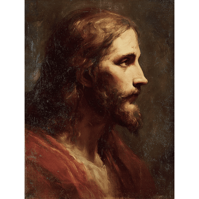 Jesus Christ Religious Painting Canvas Wall Art 15.75x11.81 Inches