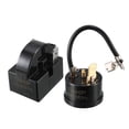 thumbnail image 1 of Unique Bargains Refrigerator PTC Starter Relay 12 Ohm 2 Pin + Compressor Thermal Overload Protector, 1 of 4