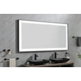 thumbnail image 4 of Sumdeal Mirror Makeup Mirror 72"X36" Rectangular Aluminum Framed Anti-Fog LED Lighted Wall Bathroom Vanity Mirror with Lights,Black, 4 of 8