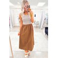 thumbnail image 6 of TinyCribz Women's Chestnut Striped Colorblock Maxi Dress – Sleeveless XL, 6 of 7