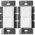 thumbnail image 1 of Control de ventilador y atenuador de luz Lutron Maestro MACL-LFQ-WH, 1 of 6