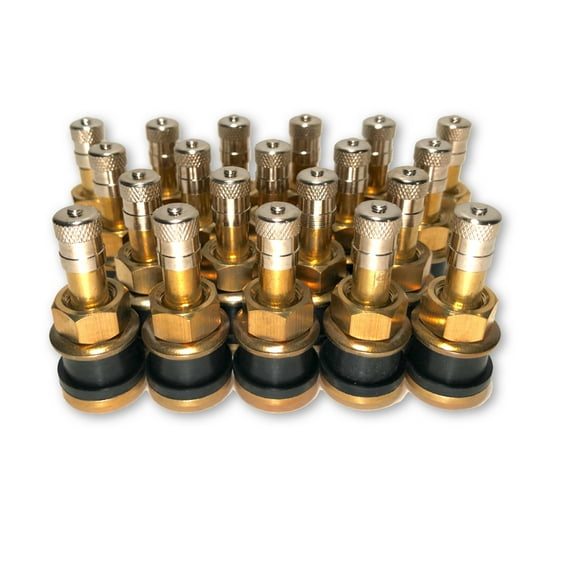 Twenty TR501 Straight Brass Clamp in Tubeless 1.5-inch Truck or Bus Valve Stems by TYK Industries