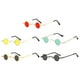thumbnail image 3 of Gafas de sol Qarigey vintage con Lente gris y marco negro, 3 of 6