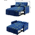 Muumblus 55" Pull Out Sofa Bed, Convertible Sleeper Loveseat with Pull