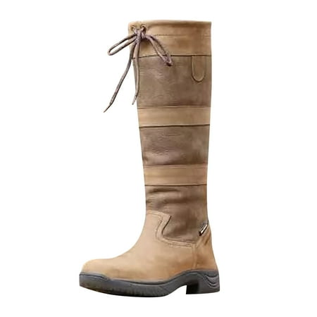 KBKYBUYZ Women Fashion Solid Riding Boots Casual Warm Middle Heels Boots Short Shoes