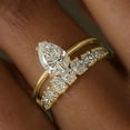 thumbnail image 5 of LINXIQIN 2pcs His and Hers Wedding Ring Sets Couples Engagement Rings Women and Men 925 Sterling Silver AAA Cubic Zirconia Water Drop Design Exquisite, 5 of 7