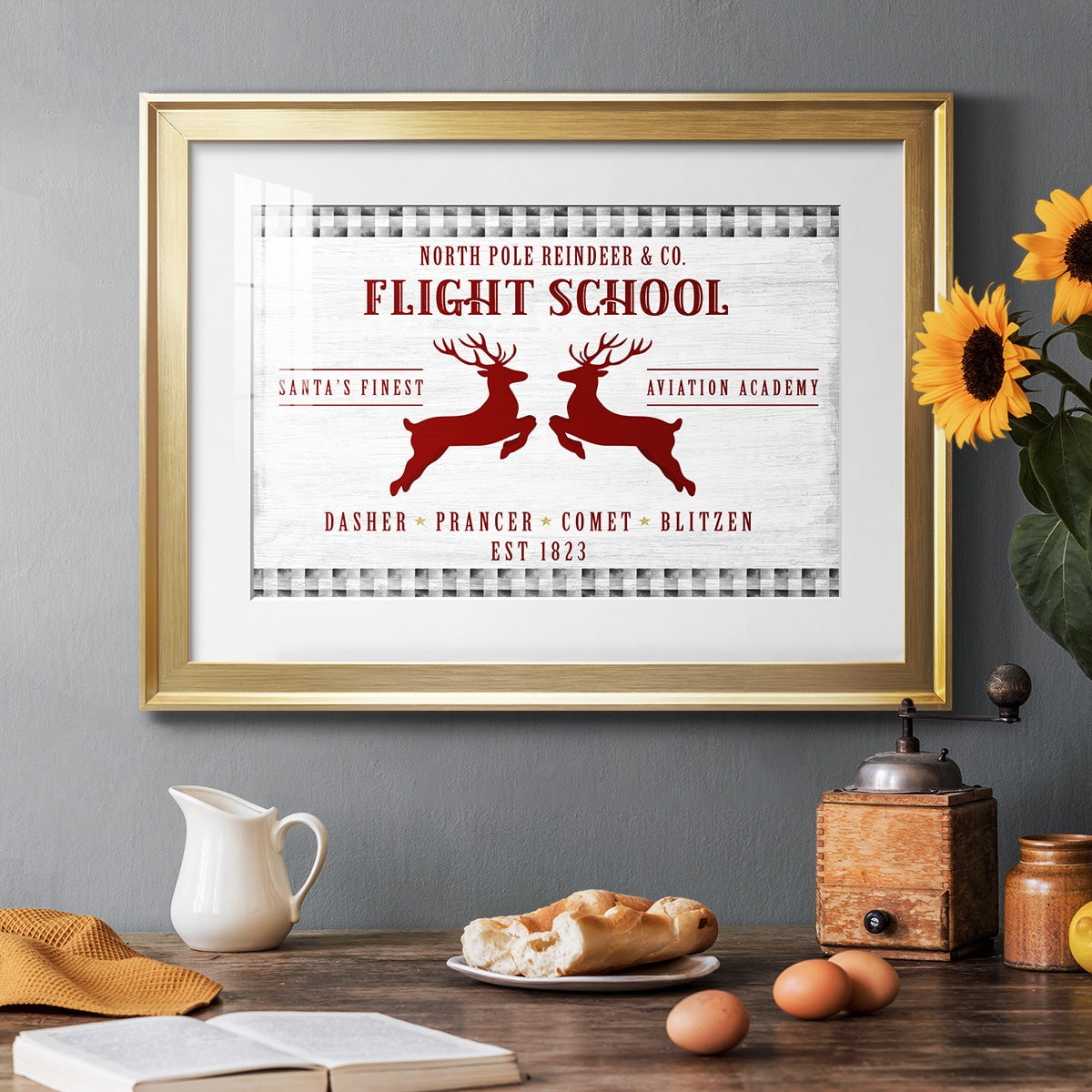 Flight School Premium Framed Print - Ready to Hang