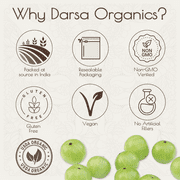 Darsa Organics Amla Cut & Sifted, Indian Gooseberry Herb, 4 oz - Ayurvedic Vitamin C Antioxidant