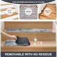 thumbnail image 5 of Stair Treads Non Slip for Wooden Steps 8"x30" Grey Rubber Backing Stair Runner Mats Washable Reusable Carpet for Stairs Rugs Indoor Safety Staircase Step Treads for Kids Elders Dogs, 5 of 8