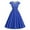 Blue #1, variant on Xihbxyly Retro Dresses for Women Women's Square Neck Wrap Sleeve Short Sleeve Printed Vintage Style Dresses Party Midi Dress