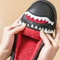 thumbnail image 4 of Pmoiste Women House Slippers Cute Shark Pattern Platform Comfort EVA Couple Shoes Warm Winter Memory Foam Bedroom Slipper, 4 of 6