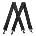 thumbnail image 4 of Men's Utility Suspender 1.5 Inch Black Solid Straight Clip Adjustable Suspender with 4 Swivel Hooks, 4 of 6