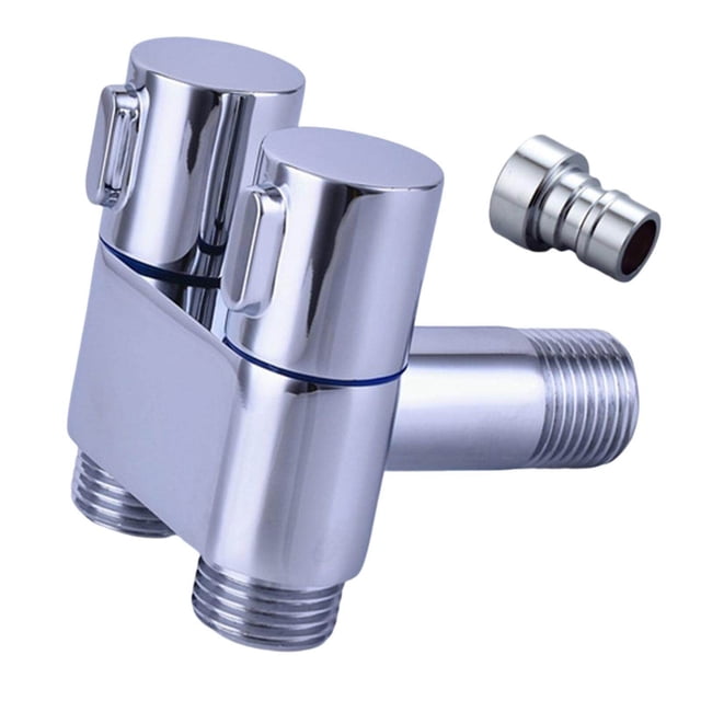 G1/2 Thread Filling Valve Water Basin 3Through Angle Kitchen Toilet Stop Stop Valve Bathroom Valve with 1 Spout