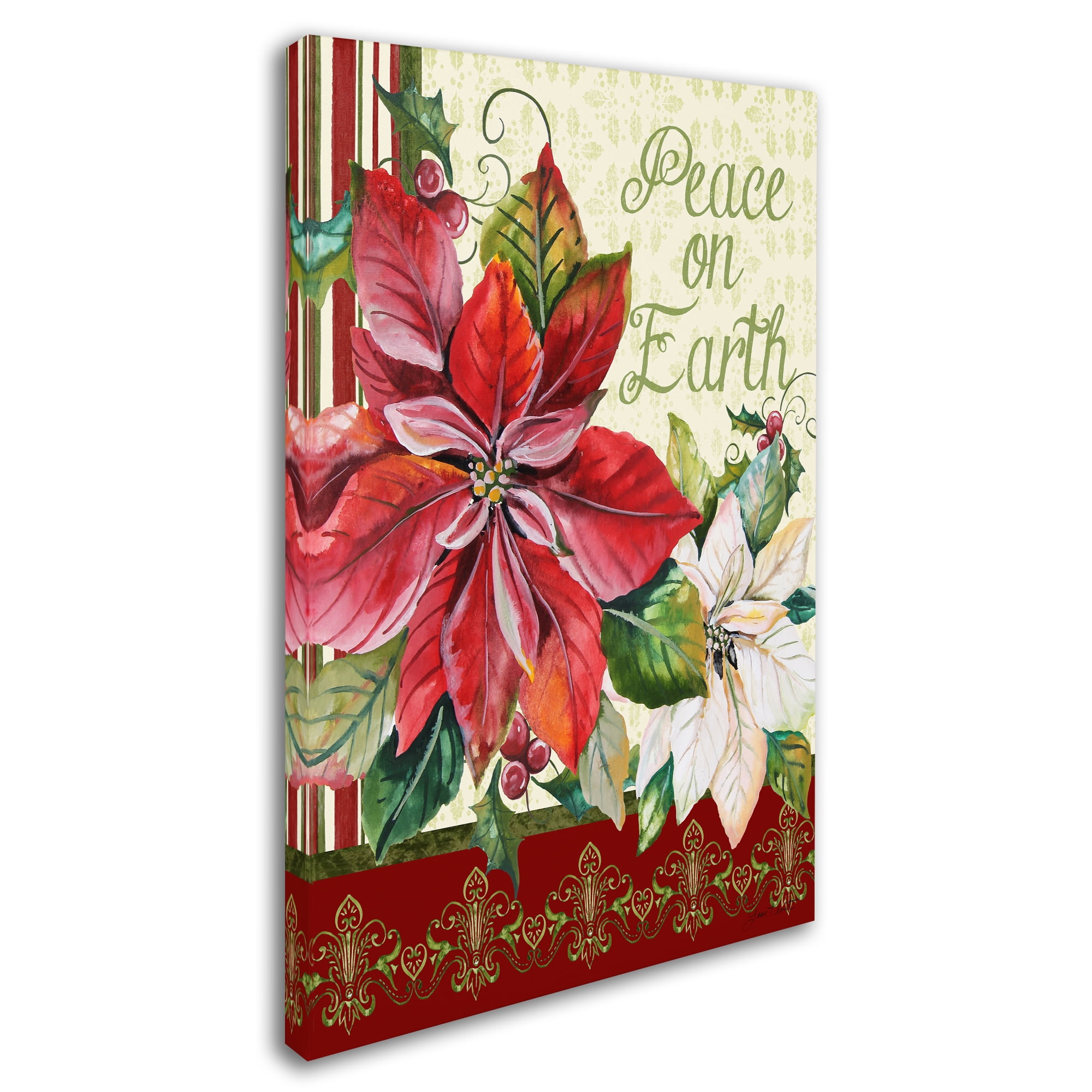 Trademark Fine Art 'Peace On Earth' Canvas Art by Jean Plout
