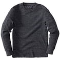 thumbnail image 3 of Grayers Men's Thermal Waffle Long Sleeve Crew Neck Shirt (Charcoal, XXL), 3 of 4
