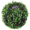 thumbnail image 1 of Solar LED Rattan Ball Lights Hanging Simulation Plastic Green Leaves Ball Decorative Lights Home Decor, 1 of 8