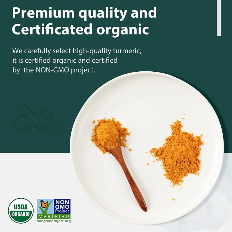 Soeos Organic Turmeric Powder, 10oz (284g)