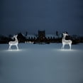 thumbnail image 4 of 9.5' Pre-lit Commercial Size 3D White Reindeer Christmas Outdoor Decoration, 4 of 4