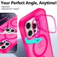 thumbnail image 4 of NGB SUPREMACY For iPhone 16 Pro Max Case Built-In Camera Guard Kickstand Lens Protector Wireless Charging MagSafe/Qi Magnetic Car Mount Apple iPhone 16 Pro Max Phone Case Cover, 4 of 7