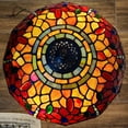 thumbnail image 4 of Amora Lighting Tiffany Style Table Lamp 18.5" Tall Stained Glass Dragonfly Nightstand Bedroom Handmade Gift AM1035TL14B, 4 of 5