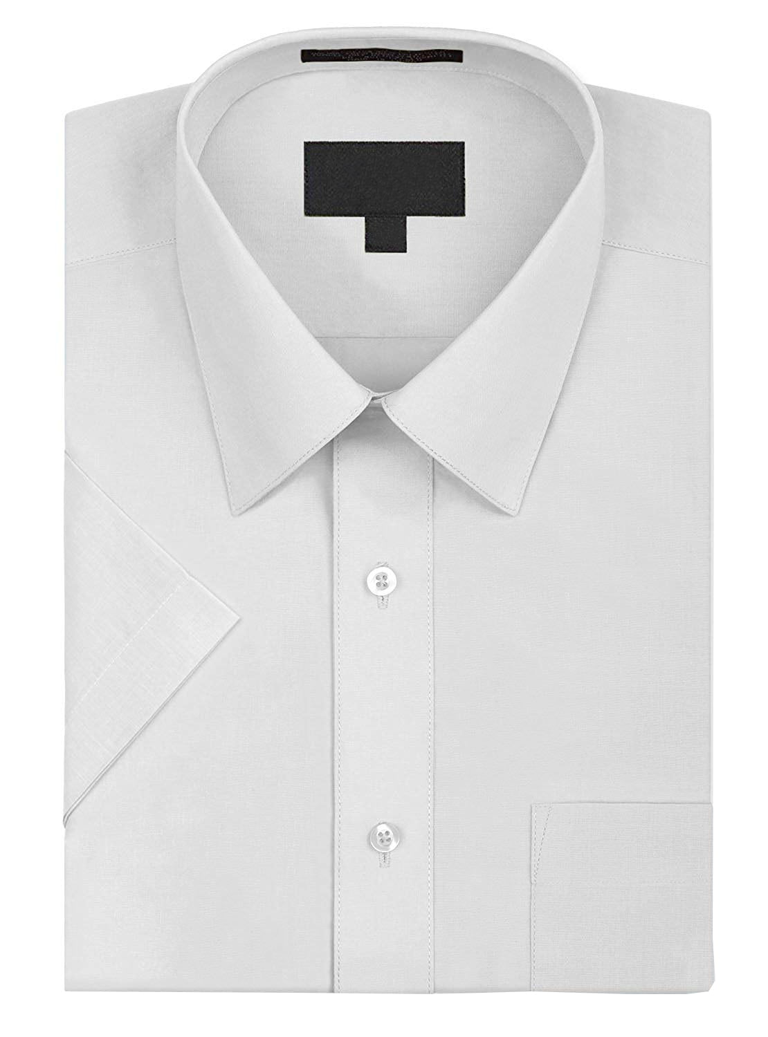 Omega Men's Short Sleeve Dress Shirt (Ivory, L) - Walmart.com