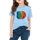 thumbnail image 4 of TaTaai School Season Cute Print Short Sleeve T-Shirt, Valentine's Day Casual Top, Unisex All Season Graphic Tee Gift, 4 of 8