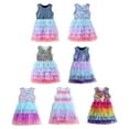 thumbnail image 4 of SILVERCELL Toddler Girl Summer Sleeveless Party Wedding Birthday Dresses Casual Sundress Layered Tulle Tutu Dress, 3-7 Years, 4 of 4