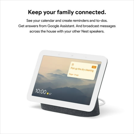 Nest Hub 7” Smart Display with Google Assistant (2nd Gen) - Charcoal